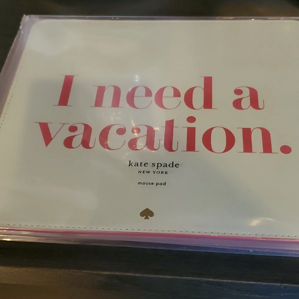 - Kate spade mouse pad grey pink def need - Picture 1 of 5